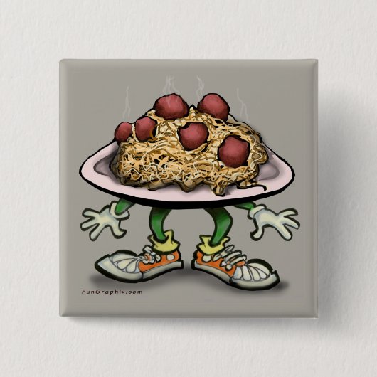 pasta vierkante button 5,1 cm (Voorkant)