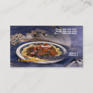 Pasta-Visitekaartje Visitekaartje