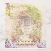  pasta-Waterverven Wijn Etiket (Enkel label)