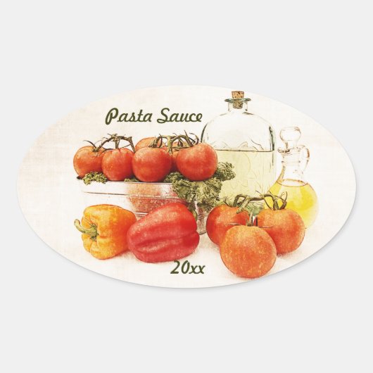 Pastasaus Inblikken Label sticker (Voorkant)