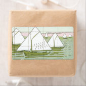 Paste Sailboats Vintages Étiquettes marins (En situation)