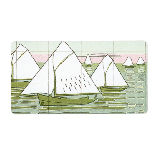 Paste Sailships  Seascape Labels (Voorkant)