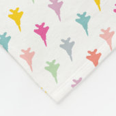 Pasteel F-15 Eagle Fighter Jet Baby Blanket Fleece Deken (Hoek)