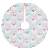 Pasteelkerstkerstman met kerstmis kerstboom rok (Voorkant)