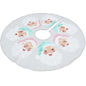 Pasteelkerstkerstman met kerstmis kerstboom rok (Gekanteld)