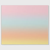 Pasteelregenbooggradiënt Ombre esthetisch Cadeaupapier (Vlak)