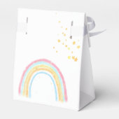 Pasteelregenboogmousserende dag bedankdoosjes (Achterkant)