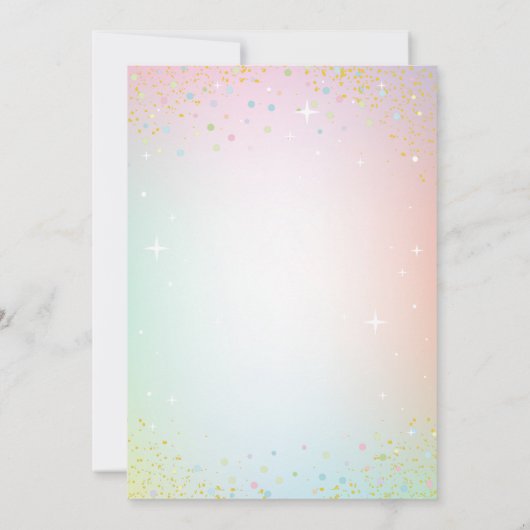 pasteelzeemeermin in het kader van de uitnodiging  (Achterkant)