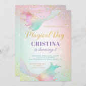 pasteelzeemeermin in het kader van de uitnodiging  (Voorkant / Achterkant)