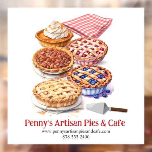 pastei raamsticker (Vel 2)