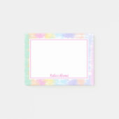  pasteien Verkleurde kleurstof Regenboogstripes Na Post-it® Notes (Voorkant)