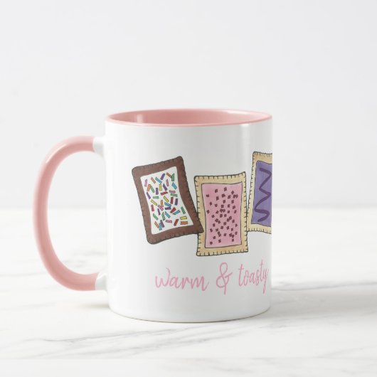 Pasteien voor broodroosters met warme en giftige o mok (Links)