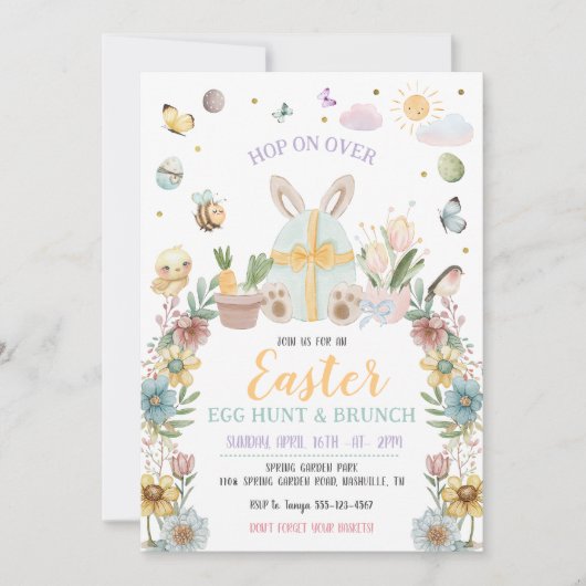 pasteipap Bunny Egg Hunt Kaart (Voorkant)