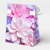 Pastel 3D Bloem patroon Bedankdoosjes (Achterkant)