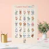 Pastel ABC Animals Poster for Kids (Mariage)