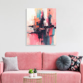Pastel Abstract 1 Canvas Afdruk (Insitu (Woonkamer))