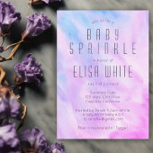 Pastel Abstract Elegant Chique CUSTOM BABY SPRINKL Kaart