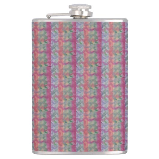 Pastel Abstract Heupfles (Voorkant)