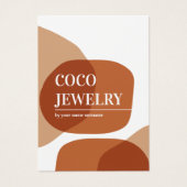 Pastel Abstract Ketting juwelier display Kaart (Voorkant)