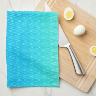 Pastel Abstract Kunst Blauwgroen Turquoise Blue Gr Theedoek