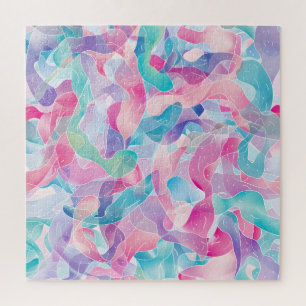 Pastel Abstract Lintpatroon Legpuzzel