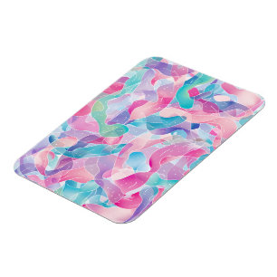 Pastel Abstract Lintpatroon Magneet