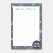 Pastel Abstract Mitzvah Post-it® Notes (Voorkant)