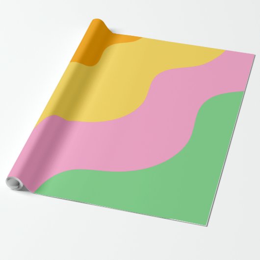 Pastel Abstract Pattern Cadeaupapier (Uitgerold)