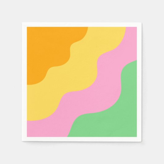 Pastel Abstract Pattern Servet (Voorkant)