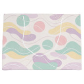 Pastel Abstract Seamless Pattern Waves and Circles Groot Cadeauzakje (Voorkant)