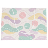 Pastel Abstract Seamless Pattern Waves and Circles Groot Cadeauzakje (Achterkant)