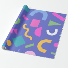 Pastel Abstract Shapes Pattern Design Cadeaupapier