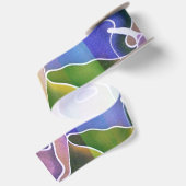 Pastel Abstract Stripes Lint (Achterkant)