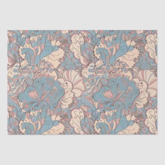 Pastel Abstract Tissuepapier (Voorkant)