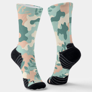 Pastel Abstracte camouflage Sokken