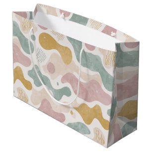 Pastel Abstracte Organische Vormen Patroon  Groot Cadeauzakje