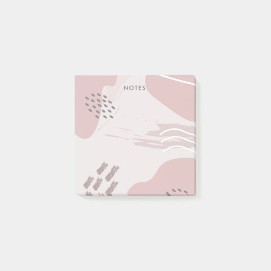 Pastel Abstracte penseelstreek Post-it® Notes (Voorkant)