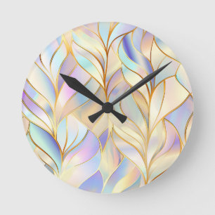 Pastel Abstracte Wandklok Ronde Klok