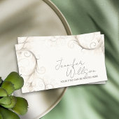 Pastel Abstracte Waterverf Swirl Art Visitekaartje