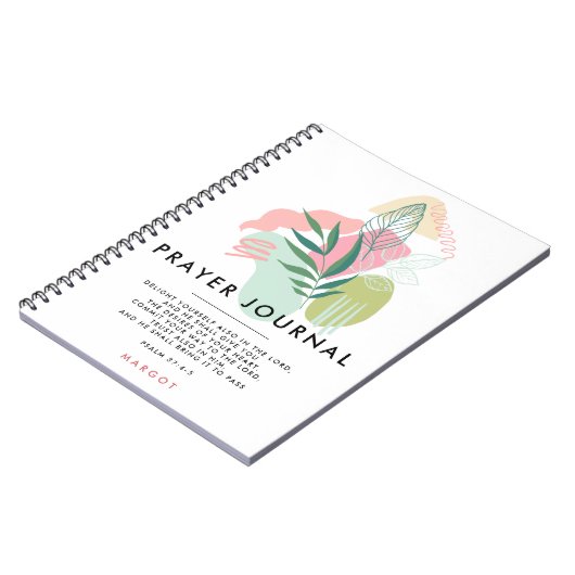 Pastel Abstracts & Leaves Prayer Journal Notitieboek (Linkerzijde)