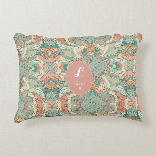 Pastel Abstrait Accent Coussin (Devant)