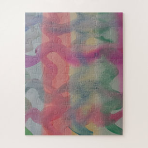 Pastel Abstrait Art Jigsaw Puzzle Puzzle