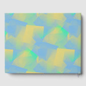 Pastel Abstrait bleu 50e Anniversaire Livre d'or (Verso)