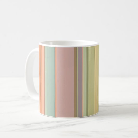 Pastel Abstrait Checkout Motif Conception de Mug (Devant gauche)