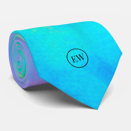 Pastel Abstrait | Cravate masculin Monogram (Roulé)