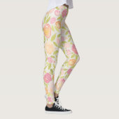 Pastel Abstrait Printemps Floral Design Leggings (Droite)