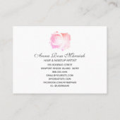 *~* Pastel Abstrait ROSE Carte de visite (Dos)
