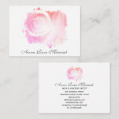 *~* Pastel Abstrait ROSE Carte de visite (Devant / Derrière)