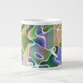 Pastel Abstrait Stripes Jumbo Mug (Devant)
