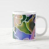 Pastel Abstrait Stripes Jumbo Mug (Droite)